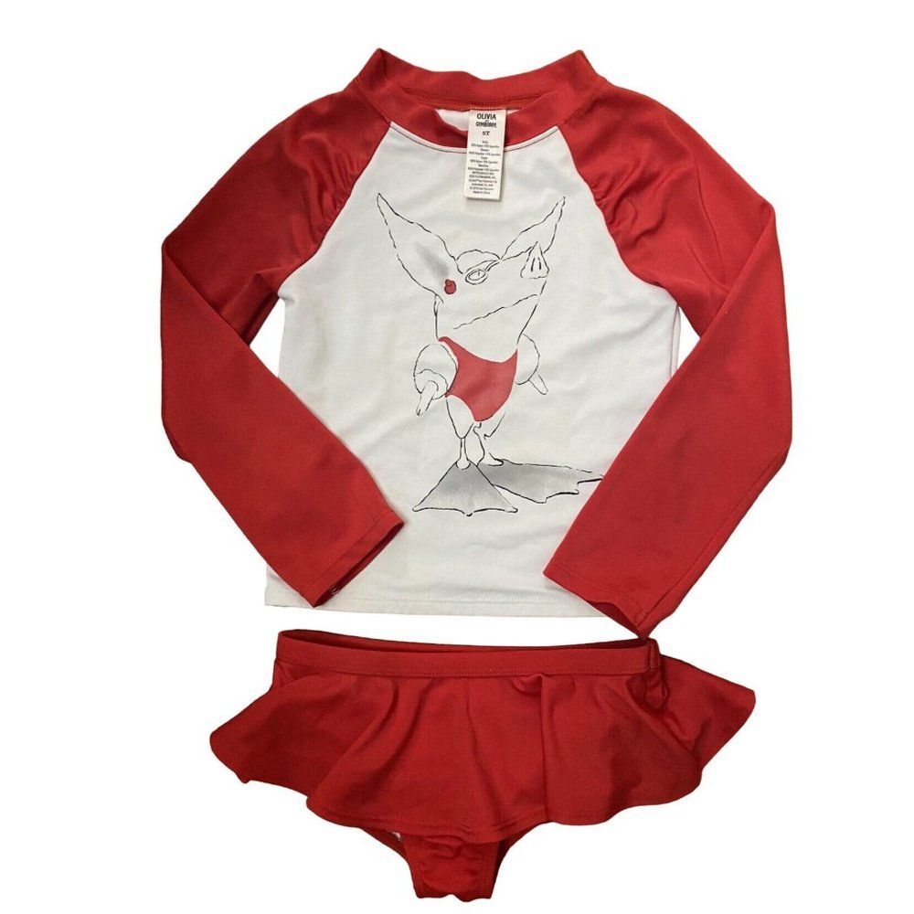 Gymboree Olivia for Gymboree Swimsuit Set Limited Edition Rashguard